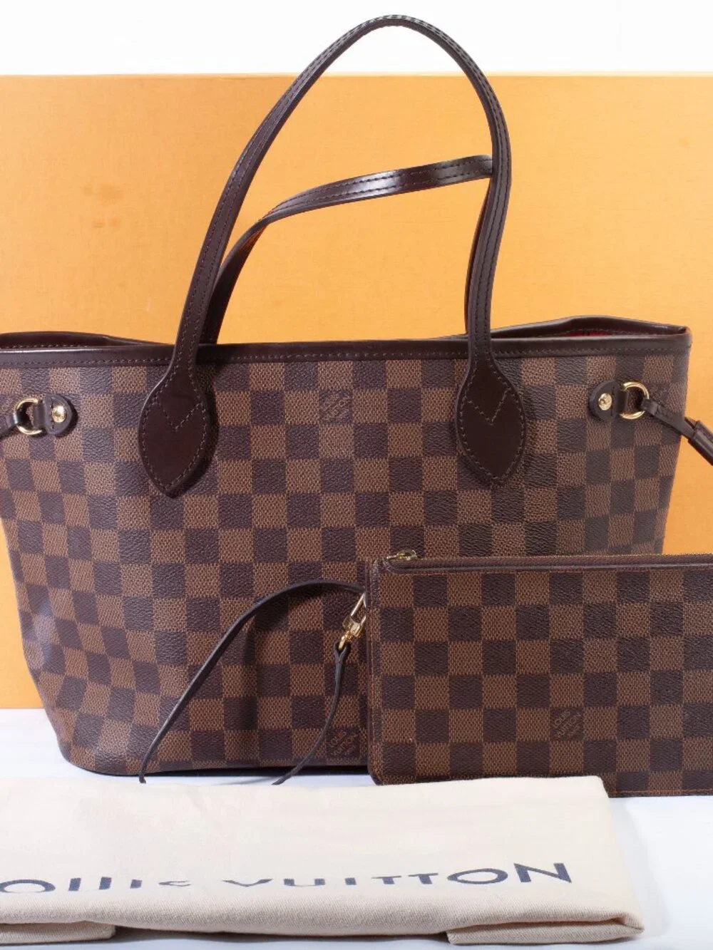 Authentic Louis Vuitton Damier Ebene Neo Neverfull PM
